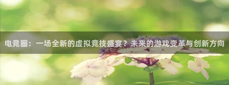 辉达娱乐集团：电竞圈：一场全新的虚拟竞技盛宴？未来的游戏变革